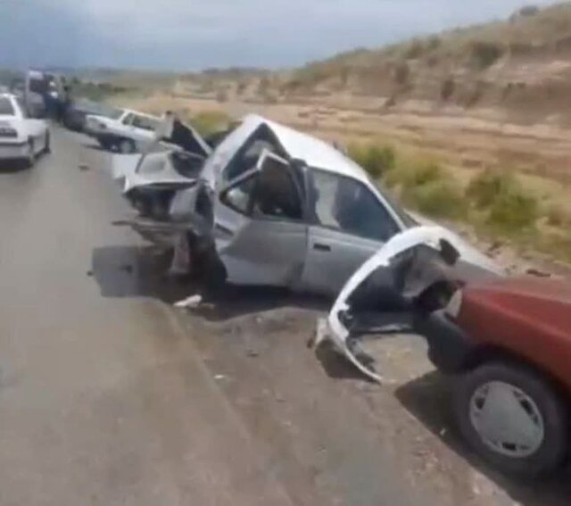 تصادف زنجیره‌ای در اتوبان تبریز-تهران/ عکس + جزئیات