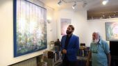 دیدار مدیرکل هنرهای تجسمی با حسین محجوبی استاد نقاش