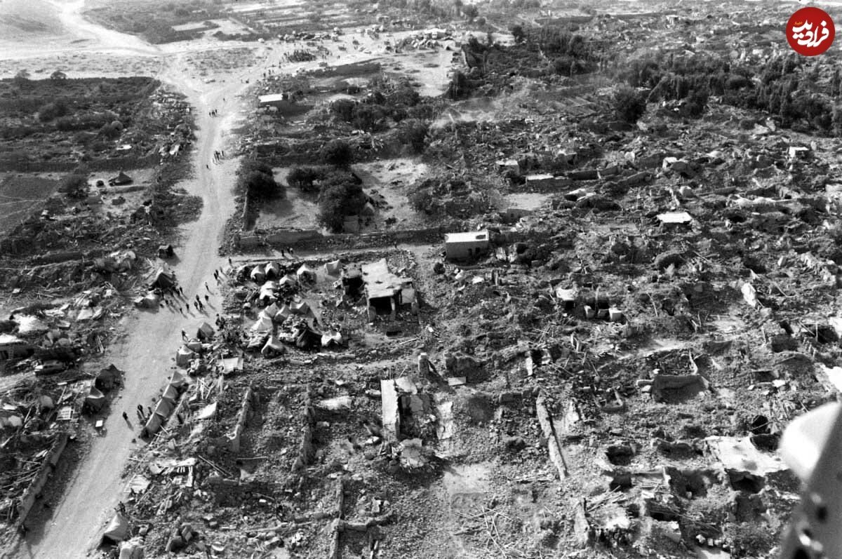 تصاویر تکان دهنده از زلزله بوئین زهرا؛ سال ۱۳۴۱/ عکس