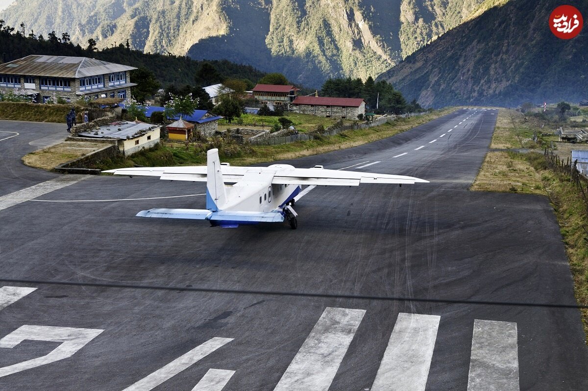 خطرناک‌ترین فرودگاه جهان؛ با یک اشتباه در دره سقوط می‌کنید!/ عکس