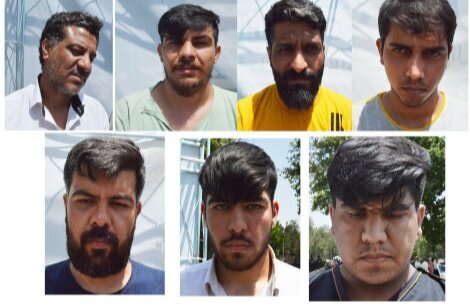 این ۷ نفر سارق پلیس نما هستند/ عکس