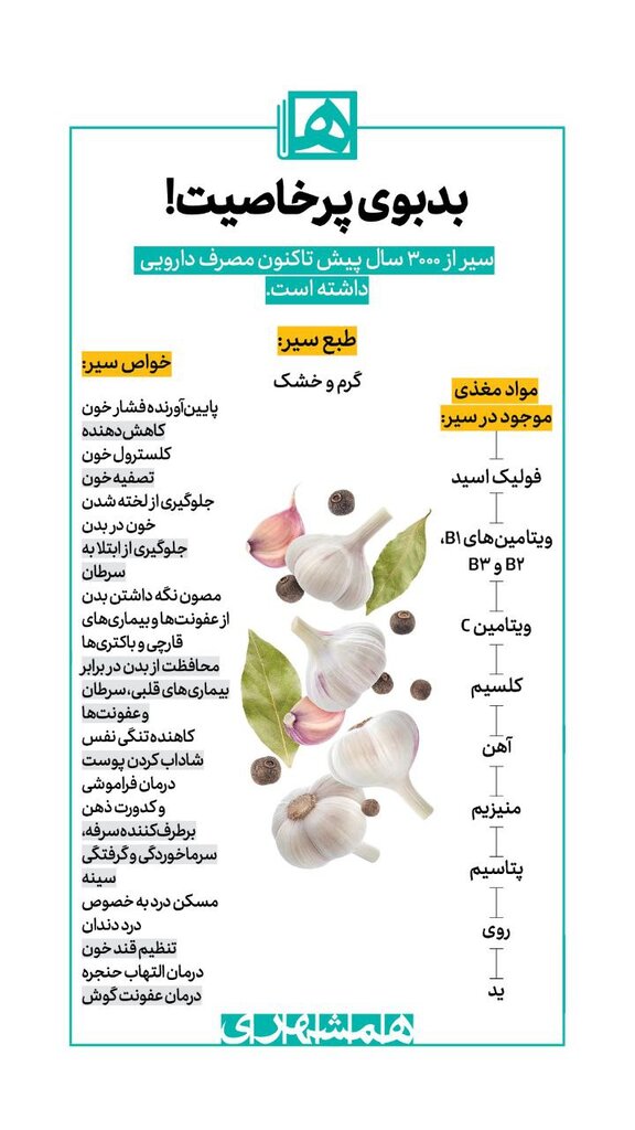 معجزه خوردن روزانه ۶ حبه سیر