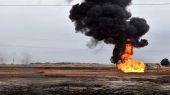 انفجار خط لوله انتقال نفت عسلویه به پالایشگاه نفت بندرعباس