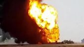 جزئیات آتش‌سوزی در خط لوله انتقال نفت گوره به جاسک/نفت دزدی کار دست سارق داد