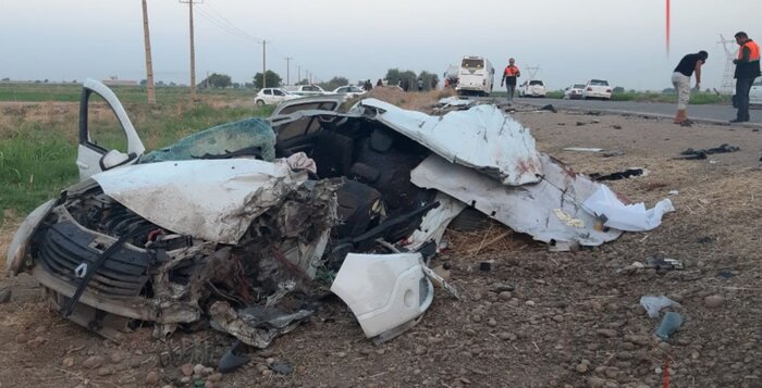 جزئیات تصادف مرگبار اتوبوس با سواری؛ تنها بازمانده یک کودک ۳ ساله/ عکس