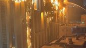 آتش سوزی گسترده در اداره امنیت اسماعیلیه در مصر/ عکس