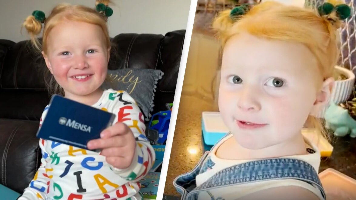 کوچکترین عضو انجمن بینالمللی تیزهوشان/ عکس