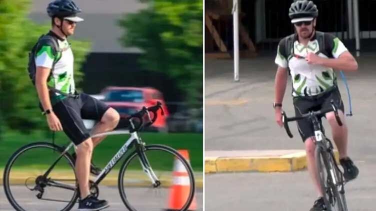 ۱۳۰ کیلومتر دوچرخه سواری بدون دست!/ عکس