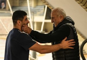 عکسی از تمرین کشتی آزاد