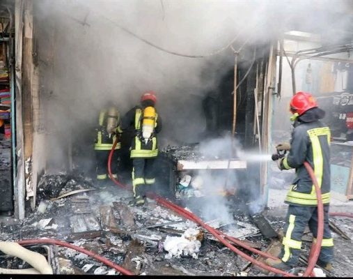 عکسی از اتش سوزی