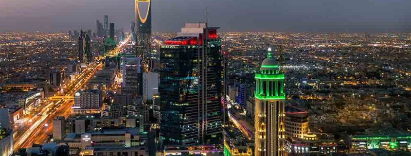 عکسی از نمای یکی از شهر های عربستان