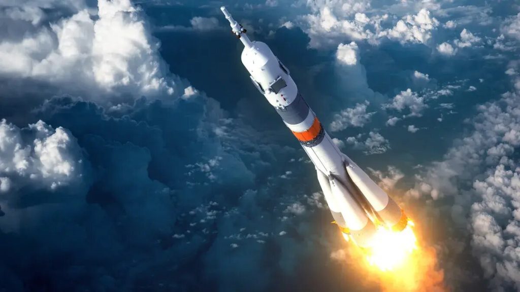 تصویری از فضاپیمای ارسال شده در هوا