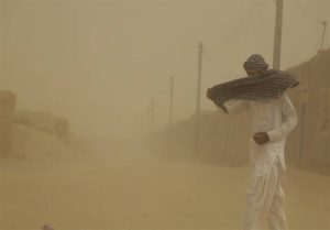 سرعت طوفان سیستان به مرز ۱۰۰ کیلومتر رسید