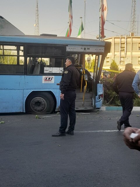 تصادف مرگبار اتوبوس در میدان شهدا؛ یک کشته و شش زخمی